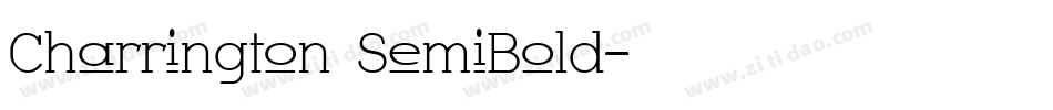 Charrington SemiBold字体转换